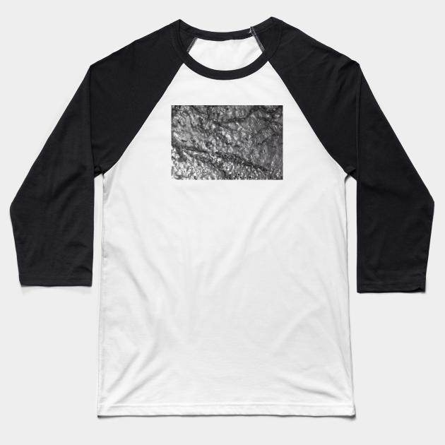 Dark black glue Baseball T-Shirt by textural